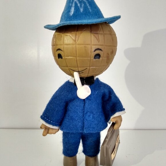 Vintage German Trade Fair Mascot Doll Globe Head Leipziger Messe - Picture 3 of 8